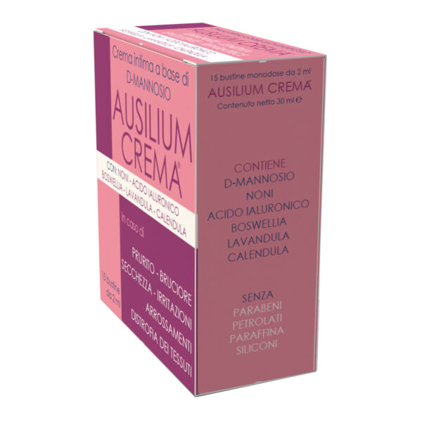 AUSILIUM CREMA BUSTINE D-Mannosio, Morinda citrifolia, Acido ialuronico D-Mannosio, Morinda citrifolia, Acido ialuronico