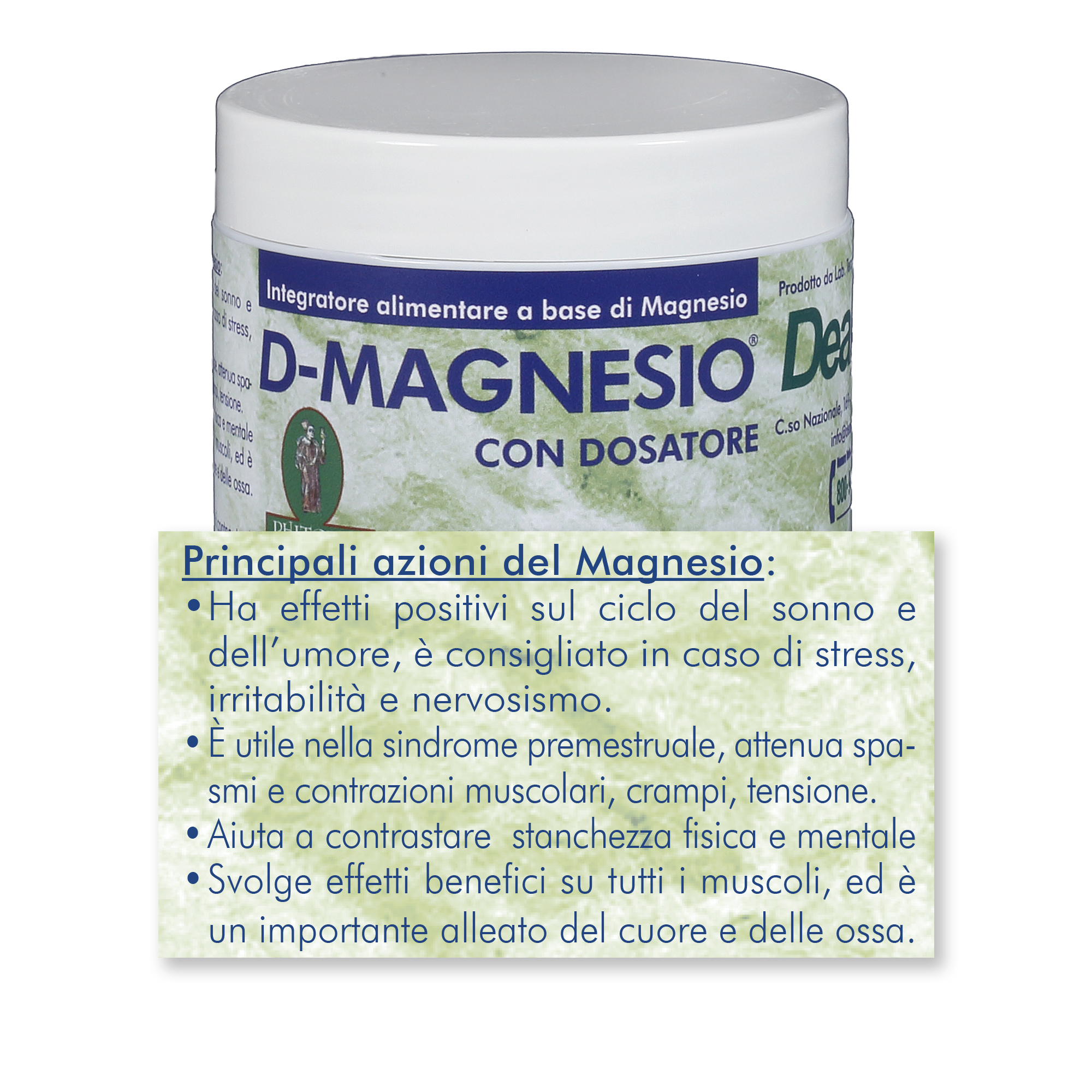 D-MAGNESIO Integratore alimentare con Magnesio - 300 g