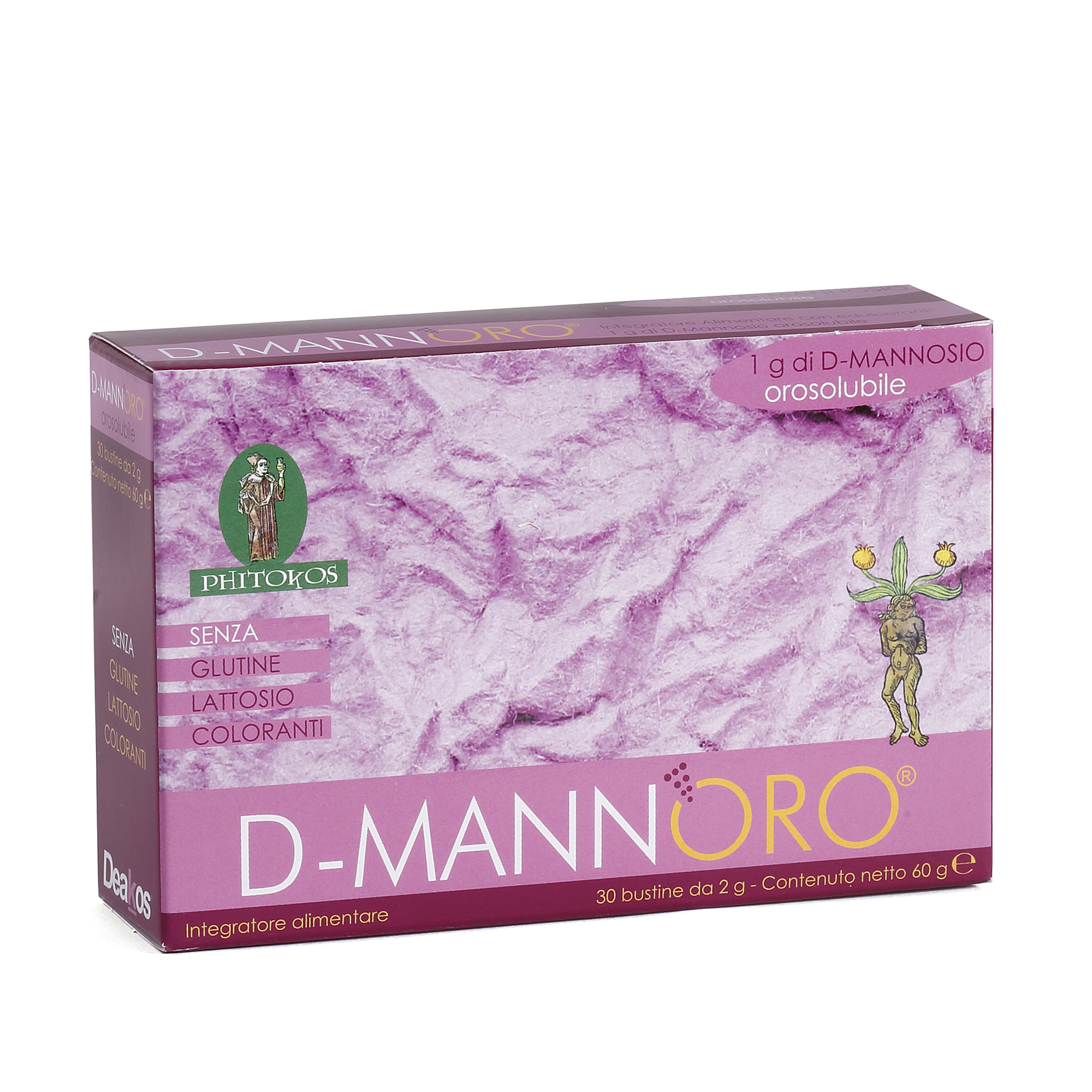 D-MANNORO Integratore alimentare con D-Mannosio orosolubile- 30 bustine