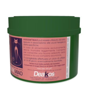 AUSILIUM MIAO 300 g Mangime complementare in polvere per gatti, con misurino dosatore.